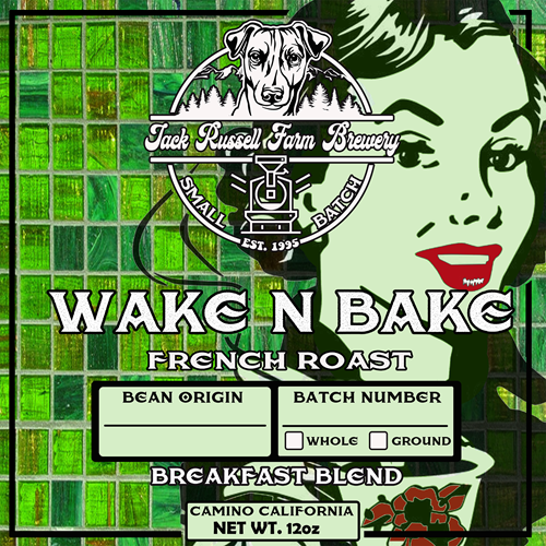 Wake N' Bake label